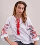 Женская домотканая вышиванка MEREZHKA Жоржина с растительным орнаментом XS - изображение 3
