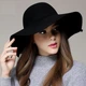 Капелюх жіночий з м'якими широкими полями Honey Fashion Accessories 56-57р чорний (1305) - изображение 1