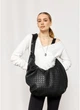 Женская большая сумка Хобо из экокожи со съемным кошельком SAMBAG Черный (5176035854) - изображение 1
