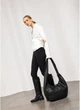 Женская большая сумка Хобо из экокожи со съемным кошельком SAMBAG Черный (5176035854) - изображение 4