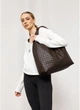 Женская сумка Хобо из экокожи со съемным кошельком SAMBAG Коричневый (51710341637) - изображение 1
