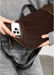 Женская большая сумка бананка из натуральной кожи SAMBAG Коричневый (5174038721) - изображение 6