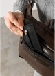 Женская большая сумка бананка из натуральной кожи SAMBAG Коричневый (5174038721) - изображение 7