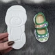 Тапочки детские для девочки Weestep белые с зеленым на липучках 24р (15,2 см) 5874 - изображение 5