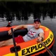 Двухместная надувная лодка с веслами и насосом Intex Explorer 211 * 117 * 41 см - изображение 5