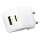 МЗП Palm Fast Charger 20W (1USB-A/1C) (P10111608) Moon White Baseus (2000003506354) - зображення 2