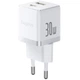 Мережевий зарядний пристрій Baseus Palm Fast Charger 30W (1USB-A/1C) (P1011160A) Moon White - зображення 1