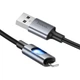 Дата кабель Hoco U144 New USB to Lightning 2.4A (1.2m) Black - зображення 4