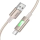 Дата кабель Hoco U144 New USB to Type-C 3A (1.2m) Gold - изображение 4