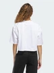 Футболка хлопковая короткая женская Adidas Originals Ess Crop Tee JJ3385 L White (4067902579726) - изображение 2