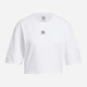 Футболка хлопковая короткая женская Adidas Originals Ess Crop Tee JJ3385 L White (4067902579726) - изображение 11