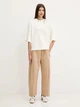 Футболка хлопковая женская Adidas ALL SZN Soft Lux Loose Sportswear JV9888 XS Off White (4068808551069) - изображение 8