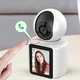 IP камера видеонаблюдения Wi-Fi C31 поворотная с экраном, датчиком движения, ночным видением и двусторонней связью белая Full HD - изображение 6