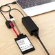 Кабель USB 2.0 - SATA/IDE адаптер питания 12 V для HDD цвет черный - изображение 2