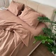 Простынь Евро Lavson Вареный хлопок Washed Cotton 260х230 Латте - изображение 1