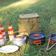 Сумка для пикника черная из оксфорда водоотталкивающая для еды и напитков высота 43 ширина 25 см - изображение 3
