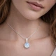 Серебряный кулон с лунным камнем Идиллия DIVA - изображение 2