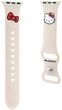 Pasek Hello Kitty Silicone Kitty Head do Apple Watch Series 1/2/3/4/5/6/7/8/SE/SE2 38-41 mm Beige (3666339190293) - obraz 1