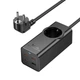 Мережевий подовжувач HOCO NS9 Wisdom 1-position (PD67W/3C1A) desktop socket (EU/GER) (2 m) Black - зображення 4