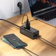 Мережевий подовжувач HOCO NS9 Wisdom 1-position (PD67W/3C1A) desktop socket (EU/GER) (2 m) Black - зображення 8