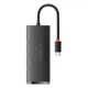 USB-хаб Baseus Lite Series 4-Port Type-C HUB Adapter (Type-C to USB 3.0*4) 25cm Black - изображение 4