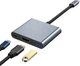 USB-хаб Dynamode 3-в-1 USB Type-C to HDMI 4K USB Type-A 3.0 USB Type-C PD3.0 87 Вт Dark Grey (Multiport USB-C 3-in-1 dark grey) - изображение 8