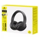 Беспроводные накладные наушники Baseus Bass BH1 Lite, Bluetooth 6.0, SuperBass, AI ENC, до 80 ч, Cosmic Black - изображение 5