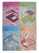 Игровой набор Румбокс «Капибара» Mini World Scenic Book 3D Розовый с наклейками + пинцет + прижим TT85-006-4 - изображение 2