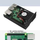 Алюминиевый корпус с вентилятором для Raspberry PI 4 (черный) - 409374 - изображение 2