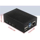 Алюминиевый корпус с вентилятором для Raspberry PI 4 (черный) - 409374 - изображение 3