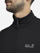 Спортивная кофта мужская Jack Wolfskin Litestride Fz A65849-6000 M Черная (4064886661508) - изображение 4