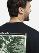 Футболка хлопковая длинная мужская Jack Wolfskin Confident A65919-T0532 2XL Черная с принтом (4064886679329) - изображение 4