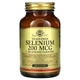 Селен без дрожжей Solgar (Selenium) 200 мкг 250 таблеток SOL02558 - изображение 1