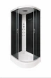 Гидромассажная кабина KO&PO 220 G L 120x80х215 см душевой бокс на низком поддоне левая тонированное стекло раздвижная дверь (C15587) - изображение 1