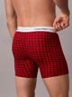 Труси боксери чоловічі бавовняні Calvin Klein NB4246-ZFB (Blotched Plaid Adrenaline Rush) XL Червоні (14056390947) - зображення 2