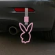 Цурікава зайчик playboy рожеве з білим ремінцем (японський поручень JDM) - зображення 4