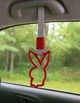 Цурикава зайчик playboy красное с белым ремешком (японский поручень JDM) - изображение 3
