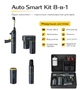 Акумуляторний smart-комплект 8-в-1 15000 mAh, powerbank, компресор, пилосос, автомийка, джамп-стартер, бездротова зарядка, ліхтар - изображение 1