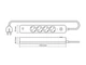 Мережевий подовжувач VIDEX 4п 3м 1.5мм 3.4А USB(QC) USB-C(PD20W) з/з та кнопкою Black ONCORD - зображення 12