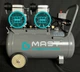 Безмасляний поршневий компресор Mast MOF1680/2x1500-50L - зображення 3