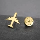 Значок (пин) BROCHE брошь бижутерия Техника Самолёт золотистый BRGV114902 - изображение 2