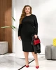 Жіночий комплект (сукня міді+жилет з еко-шкіри) Uaclothes 52-54 Чорний (like36641-170671396) - изображение 3