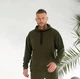 Мужское спортивное худи с капюшоном цвета хаки 36613 58/60 - изображение 3