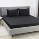 Простыня на резинке 180×200 ТЕП VELOUR черная, велюр 200 г/м² - изображение 2