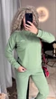Жіночий спортивний костюм (светр + штани) Uaclothes 54-56 Оливковий (like34106-145131359) - изображение 2