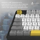 Клавіатура Ajazz AK870 V2 Flying Fish Switch USB UA Black/Grey/Yellow (AK870-V2-FF-BGY) - зображення 6