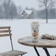Термокружка з кришкою 530 мл (18 oz), висота 19,5 см, діаметр 9 см, дизайн “Метелик і квітка” - зображення 2