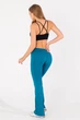 Жіночі безшовні легінси кльош із заниженою посадкою Giulia FLEXING LEGGINGS JIVE L/XL Blue-lyons, еластичні лосини з мікрофібри, для спорту - зображення 3