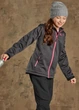 Куртка Softshell (софтшел) водоотталкивающая и ветрозащитная для девочки Crivit BIONIC-FINISH® ECO 445136 146-152 см (10-12 years) графитовый - изображение 2