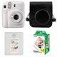 Подарунковий набір Fujifilm Instax Mini 12 Clay White Black (Чорно-Білий) / Камера + Чохол + Альбом 64 фото + 20 знімків / Gift Set 2026 - изображение 1